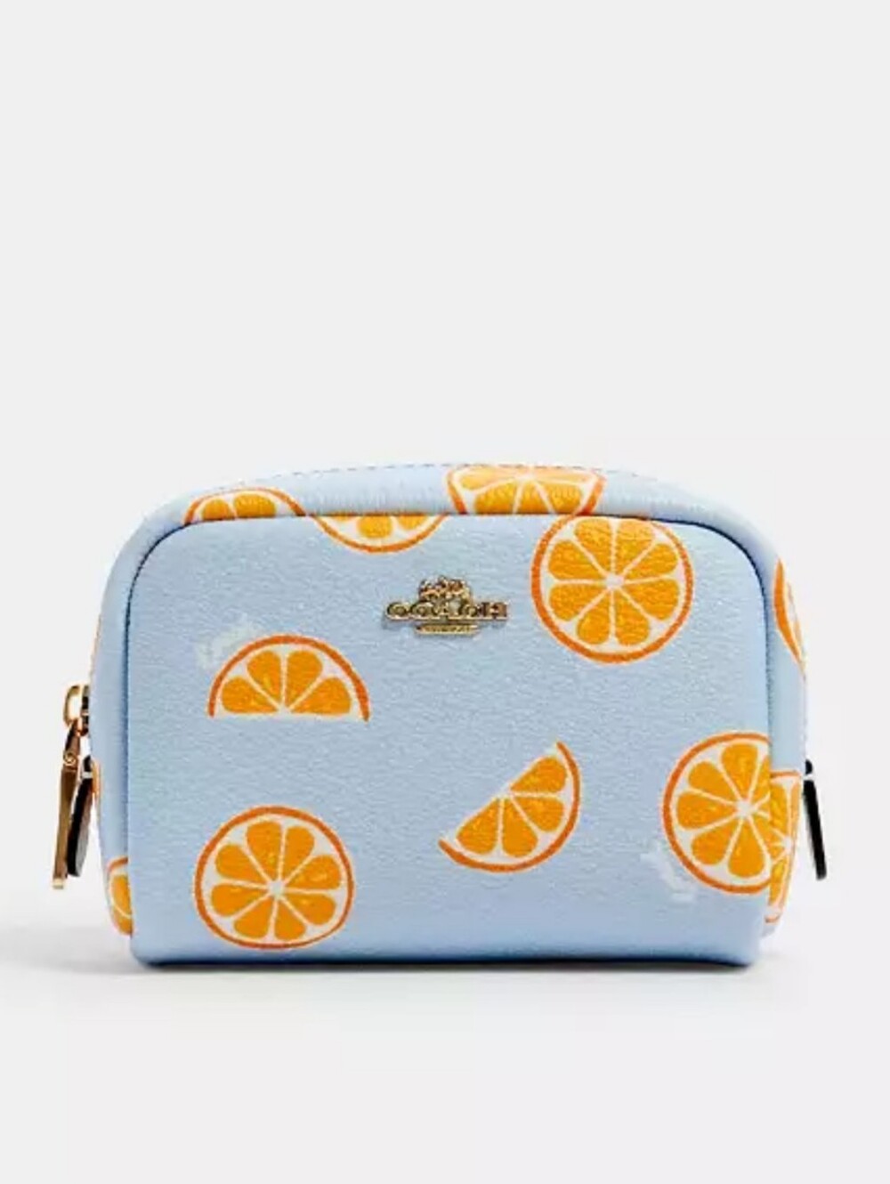 Coach Boxy Mini Cosmetic Pouch in Orange Slice Citrus Print ... SO CUTE!!!